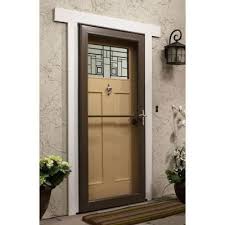 The instructions are well written and if your door jamb opening is the correct size the installation is easy & straight forward. Andersen 36 In X 80 In 3000 Series Black Right Hand Self Storing Easy Install Aluminum Storm Door H3ser36bl The Home Depot Andersen Storm Doors Storm Door Security Storm Doors