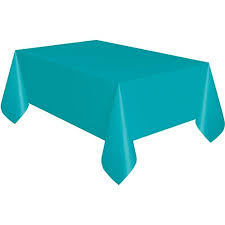 Teal Plastic Party Tablecloth 108 X 54in Walmart Com Party Table Cloth Plastic Table Covers Plastic Tablecloth