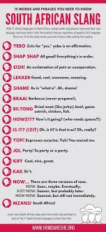 Lekker Bru South African Slang And Words You Need To Know In South African Languages African Words South Africa Quotes Africa Quotes