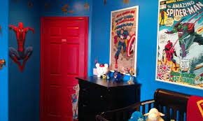 This month look for the next issue of sonic the hedgehog, thor and. Kids Comic Room Boy Room Comic Room Boys Shared Bedroom