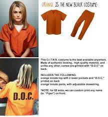 Orange Is The New Black Womens 2 Pc Prison Costume Cosplay Inmate Halloween Ebay Prisoner Costume Diy Costumes Women Inmate Costume