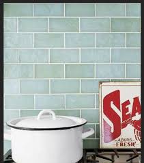 Sea Glass Subway Tile Backsplash I Love This Tile For Our Bathroom The Color Is Beautiful Creative Kitchen Backsplash Kitchen Inspirations Glass Subway Tile