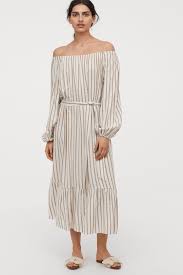 H M Long Dress With Tie Belt The 20 Cutest Dresses Under 50 Right Now Summer Dresses Under 50 A Summer Dresses With Sleeves Long Dress Sun Dress Casual