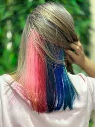 silver gray with pastel colors ทรงผม ส ผม ผมพาสเทล