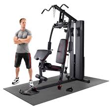 Marcy Mkm 81010 90kg 198lbs Stack Home Gym System With Floor Matting Costco Uk