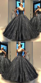 Black And Silver Ball Gown Ball Gown Bling Black Prom Dress Floor Length Sequins Quinceanera Dress Sweet 16 Dresses For Girl Sweet 16 Dresses Prom Dresses Ball Gown Pretty Formal Dresses