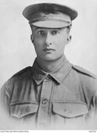 Studio portrait of 2160 Private (Pte) Reginald Arthur Wood, 38th Battalion  from Middle Park, ...