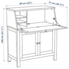 Hemnes White Stain Bureau 89x108 Cm Ikea Hemnes Sekretar Hemnes Ikea
