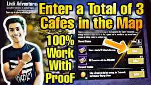 Enter A Total Of 3 Cafes In The Map Mission Livik Map Pubg Mobile Enter A Total 3 Cafes In The Map Youtube