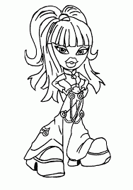 Free Printable Bratz Coloring Pages For Kids In 2020 Coloring Pages Detailed Coloring Pages Princess Coloring Pages