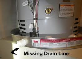 Electric and gas water heaters diagrams © don vandervort, hometips. Hot Water Heater Drain Pan
