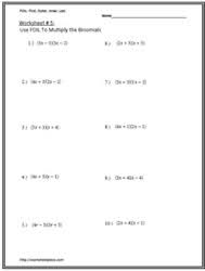 1 term × 1 term (monomial times monomial) to multiply one term by another term, first multiply the constants, then multiply each variable together and combine the result, like. Multiply Binomials Worksheets