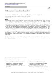 PDF) Child sexual abuse material on the darknet
