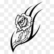 Gambar sketsa bunga hitam putih Tato Mawar Unduh Gratis Rose Tattoo Gambar Clip Art Suku Gambar Png