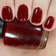 Opi Got The Blues For Red Its Darker In Person Red Gel Nails Nail Polish Opi Gel Nails