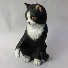 Franklin Porcelain Eric Tenney Temptation Black And White Cat Figurine Cats White Cat Porcelain Black