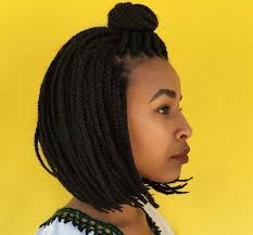 Rdy 180% density black box braid wigs for black women pre plucked braids lace front wigs with baby hair glueless micro braids synthetic african replacement hair (18inch, black) : 20 Trending Box Braids Bob Hairstyles For 2020 All Things Hair