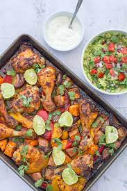 Mexican Chicken Traybake Recipe Yummy Chicken Recipes Mexican Chicken Mexican Chicken Bake