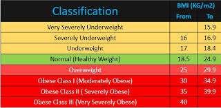 Healthy Weight Zone Chart 2019