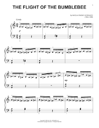 Pdf (digital sheet music to download and print), midi and mp3 audio files (including mp3 music accompaniment tracks to play along)* The Flight Of The Bumble Bee Very Easy Piano Print Sheet Music Now
