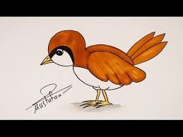 how to drawing bird for kids bird drawings birds for kids drawings