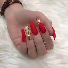 Unas rojas decoradas mas de 100 disenos imperdibles 2019. Simple But Elegant Channy96 Manicura De Unas Unas De Maquillaje Unas De Gel Rojas