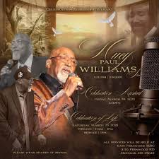 Funeral arrangements for the late great Mr. Huey Paul Williams