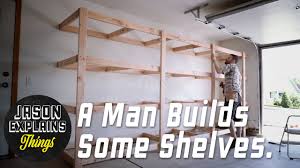 Use this garage shelving idea to build storage for less that $40. 21 Woodworking Plans For Garage Storage Images