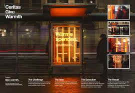 Replaced Fluorescent Tubes At Selected Bus Stops With Lamps That Gave Off Heat Each Time A Euro Advertising Awards Experiential Marketing Advertisement Board
