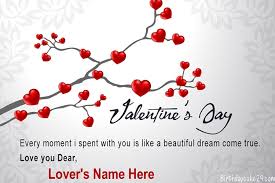 No hassle, no fuss, find thousands of high quality free fonts on fontsc. Write Name On Happy Valentine S Day Wishes Card