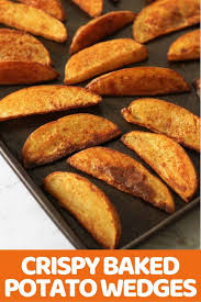 These Crispy Baked Potato Wedges Are The Ultimate Side Dish For Just About Anything They Re Oven Roast In 2020 Wedges Recipe Potato Wedges Recipe Potato Wedges Baked