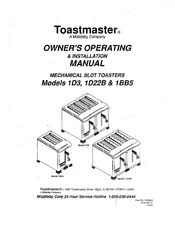 The model tbri5 appliance has a polarized plug, (one blade iswider than. Toastmaster 1d3 Owner S Operating Installation Manual Pdf Download Manualslib