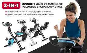 Yellow manual spin bike keep fit, for gym, model name/number: Amazon Com Folding Exercise Bike With 10 Level Adjustable Magnetic Resistance Upright And Recumbent Foldable Stationary Bike Is The Perfect Workout Bike For Home Use For Men Women And Seniors Black