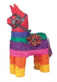 Rainbow Donkey Pinata Home Decor