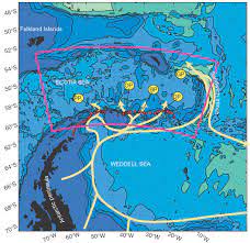 In the west, it is linked to the pacific ocean by drake passage. Map Of The Scotia Sea Showing Albatross Stations Red Diamonds Along Download Scientific Diagram