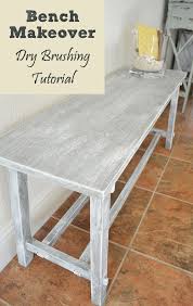 Bench Makeover Dry Brushing Tutorial Painted Furniture Ideas White Painted Furniture Furniture Makeover Furniture Making
