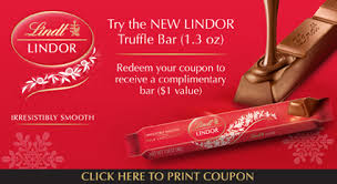 Free Lindt Lindor Milk Chocolate 1 3 Oz Bar W Printable Coupon Truffles Lindt Lindor Lindt