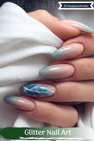 12 Top Class Glitter Nail Art Design For Winter Almond Acrylic Nails Acrylic Nail Shapes Almond Nails Designs