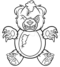 Pin By Sarka Art Studio On Inspiration For My T Shirt Art Scary Monster Drawing Monster Drawing Bear Drawing