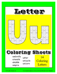 Here's a set of printable alphabet letters coloring pages for you to download and color. Alphabet Coloring Pages For The Letter U 7 Beginning Sound Pictures For U