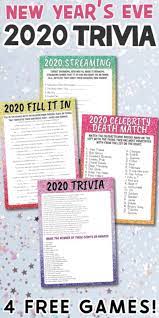 Perhaps it was the unique r. Free Printable 2020 Trivia Games For New Year S Eve Play Party Plan