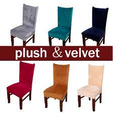 Maybe you would like to learn more about one of these? Plush Fabric Chair Covers Velvet For Dining Room Dust Proof Slipcovers Elastic Seat Cover Stretch Keep Warm Solid Color Gray Red Chair Cover Aliexpress