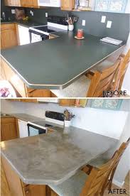 You just want to remove any brushstrokes or in my case, dust and dirt that dried into your paint. Concrete Coutertops Over Laminate Countertops Step By Step Diy Video Diy Concrete Countertops Diy Countertops Countertop Makeover
