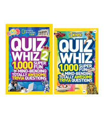 Only true fans will be able to answer all 50 halloween trivia questions correctly. National Geographic Quiz Whiz Books 1 2 Paperback Set Best Price And Reviews Zulily