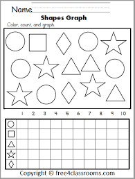 Circle shape worksheet for preschools. Free 2d Shapes Graph Worksheet Free4classrooms