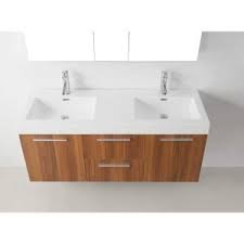 Home depot usa bathroom vanities. Virtu Usa Midori 55 In W Bath Vanity In Plum With Polymarble Vanity Top In White Polymarble With Square Basin And Faucet Jd 50154 Pl The Home Depot Floating Bathroom Vanities Unique Bathroom
