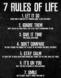 7 Rules Of Life Motivational Poster Printed On Premium Https Www Amazon Com Dp B074sm12rp Ref Cm Sw R Pi Reality Quotes Wisdom Quotes Meaningful Quotes