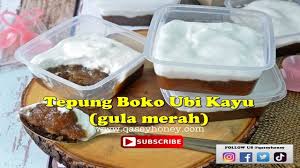 Resepi Tepung Boko Ubi Kayu Gula Merah Kuih Tradisional Kelantan Buko Pandan Recipe Kayu Kelantan