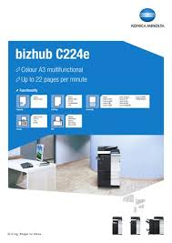 The current model is the bizhub c300i. Bizhub C224e Datasheet 5 By Konica Minolta Business Solutions Europe Gmbh Issuu