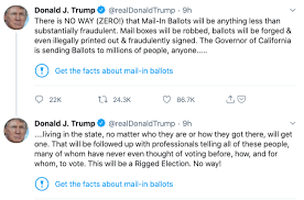 Twitter said on wednesday it had restricted president donald trump's campaign from tweeting after its account shared a video containing false claims about the coronavirus. Twitter Adds A Warning Label Fact Checking Trump S False Voting Claims Techcrunch